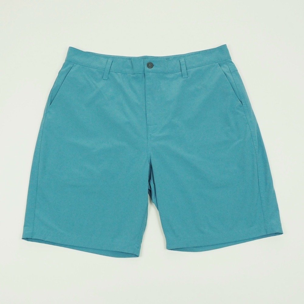 Saxx Go To Town 2N1 Hybrid Chino Shorts Mens 34 Blue Resort Casual Travel Walk